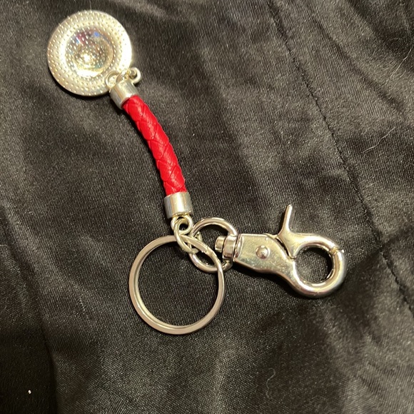 Red Hat Society key fob. Like new - Picture 2 of 2